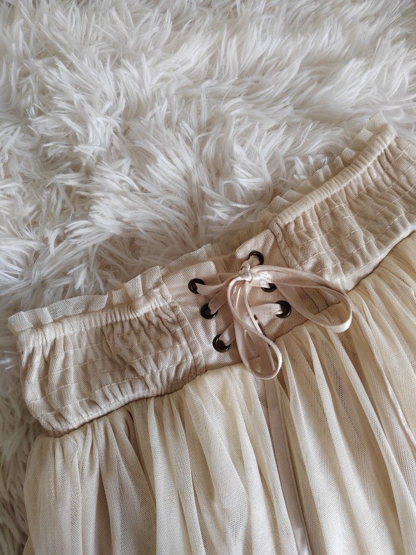 One Way Off white Tutu Skirt Women s Fashion Bottoms Skirts on