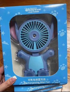 Original Shanghai Disneyland Lilo & Stitch Rechargeable Mist Fan