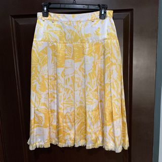 Oscar Dela Renta Yellow Skirt