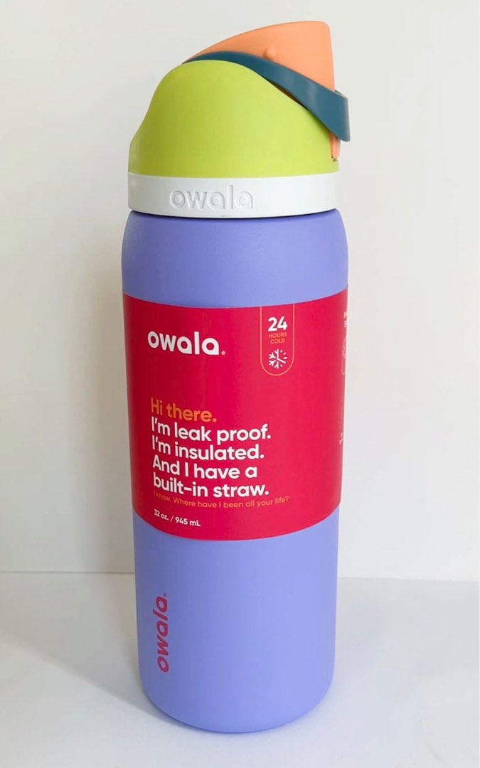Retro Boardwalk Owala FreeSip Water Bottle - 32 Oz.