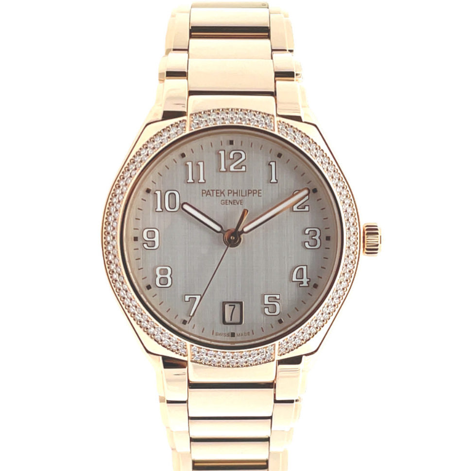 PATEK Twenty-Four 36mm Diamond Pink Gold White Dial