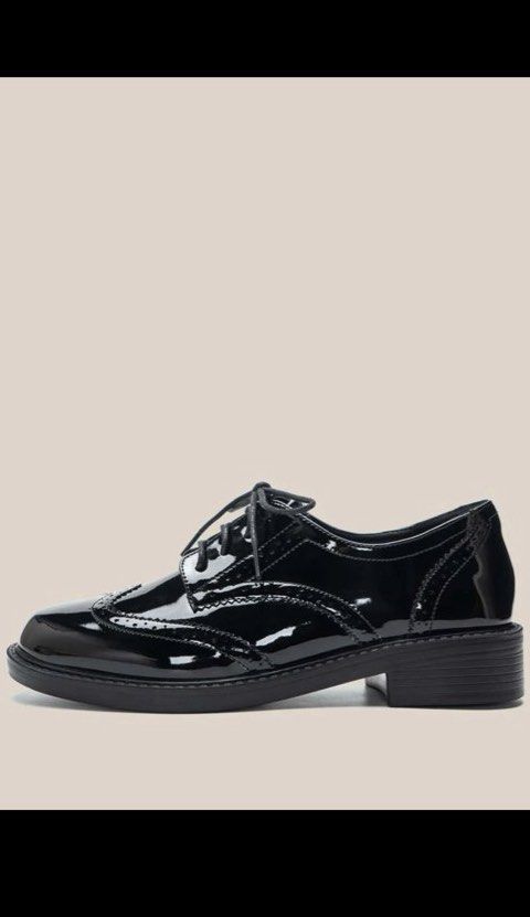 Full patent black oxford shoes shop
