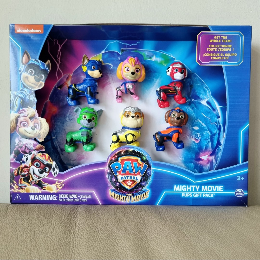 PAW Patrol: The Mighty Movie Pups Figure Gift Pack, Hobbies & Toys, Toys &  Games on Carousell