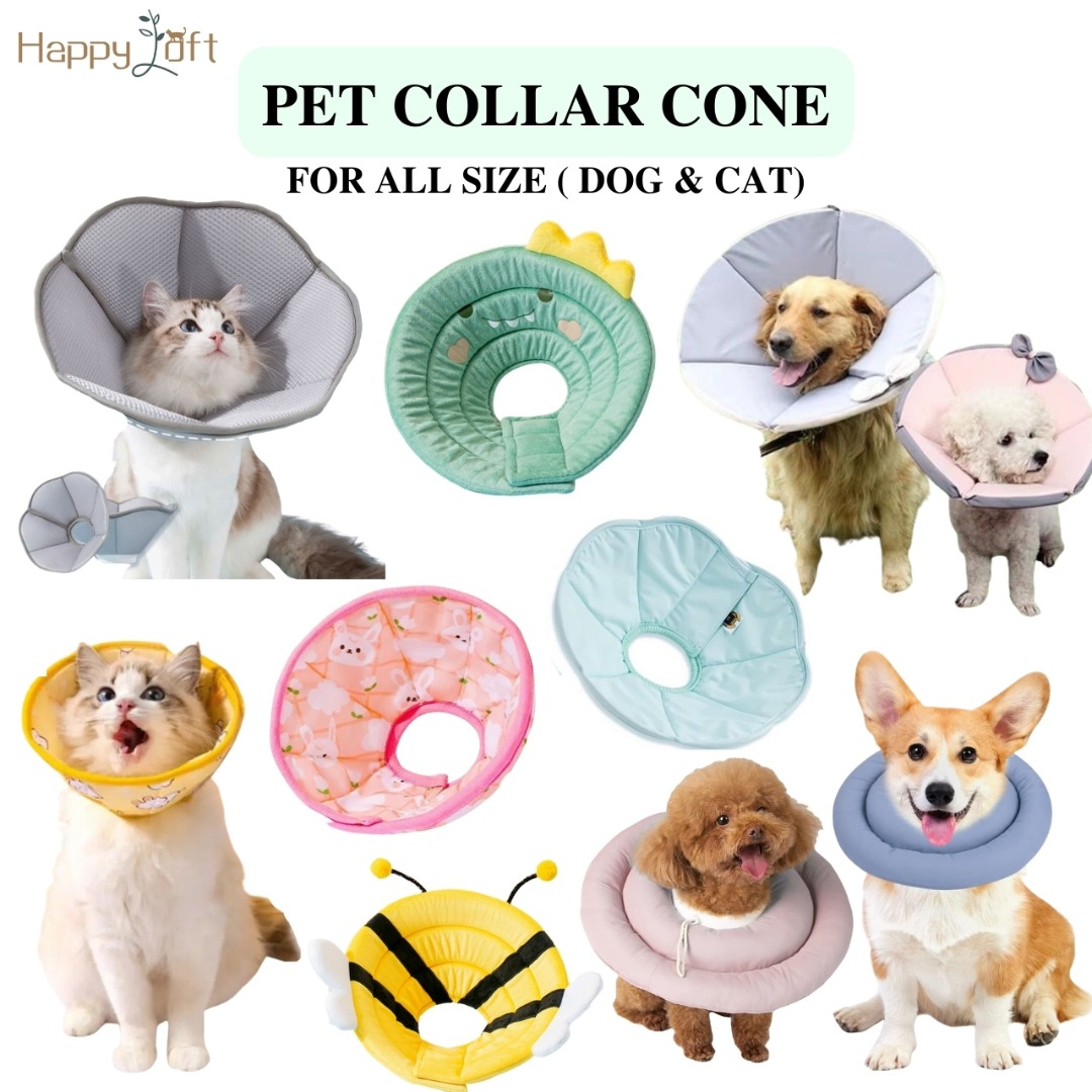 Pet Collar Cone Recover Dog Cat Cushion Waterproof Donut Soft