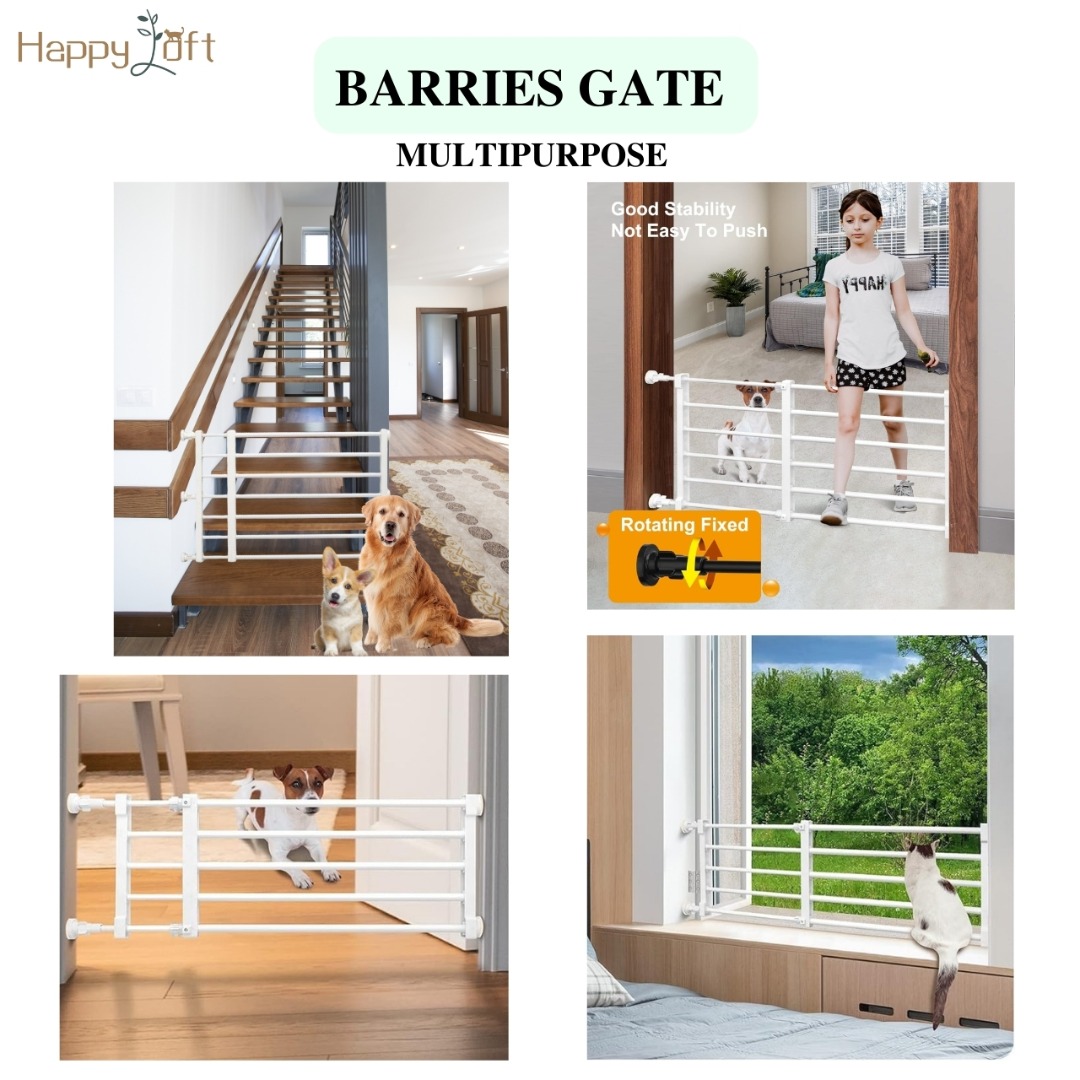 Pet Safety Barrier Baby Staircase Gate Doorways Fence Cat Dog Small