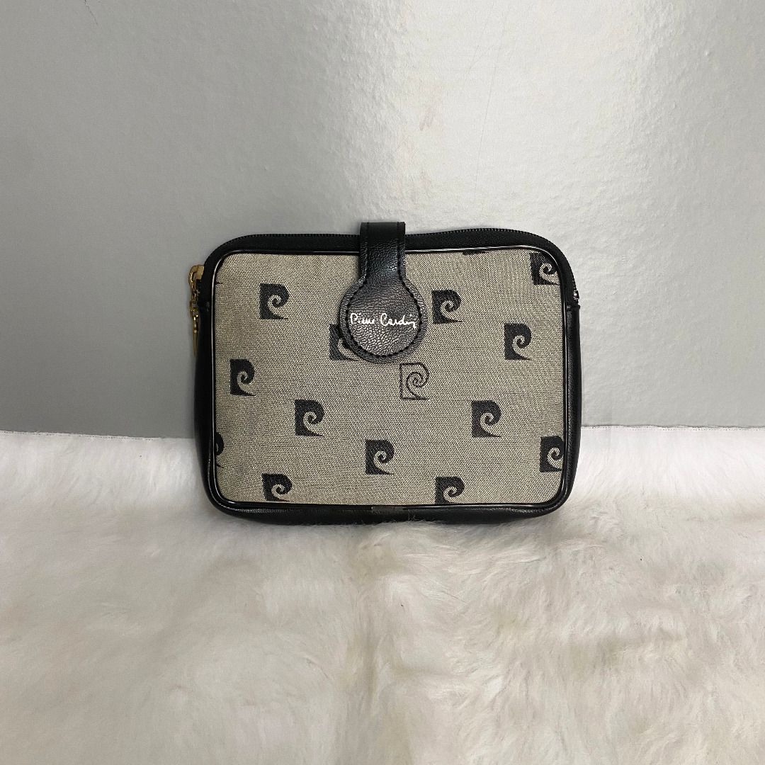 Vintage Brushed Gold Metal Pierre Cardin Clutch