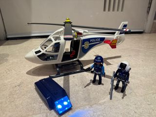 Playmobil City Action Helicopter Pursuit with Runaway Van - 70575