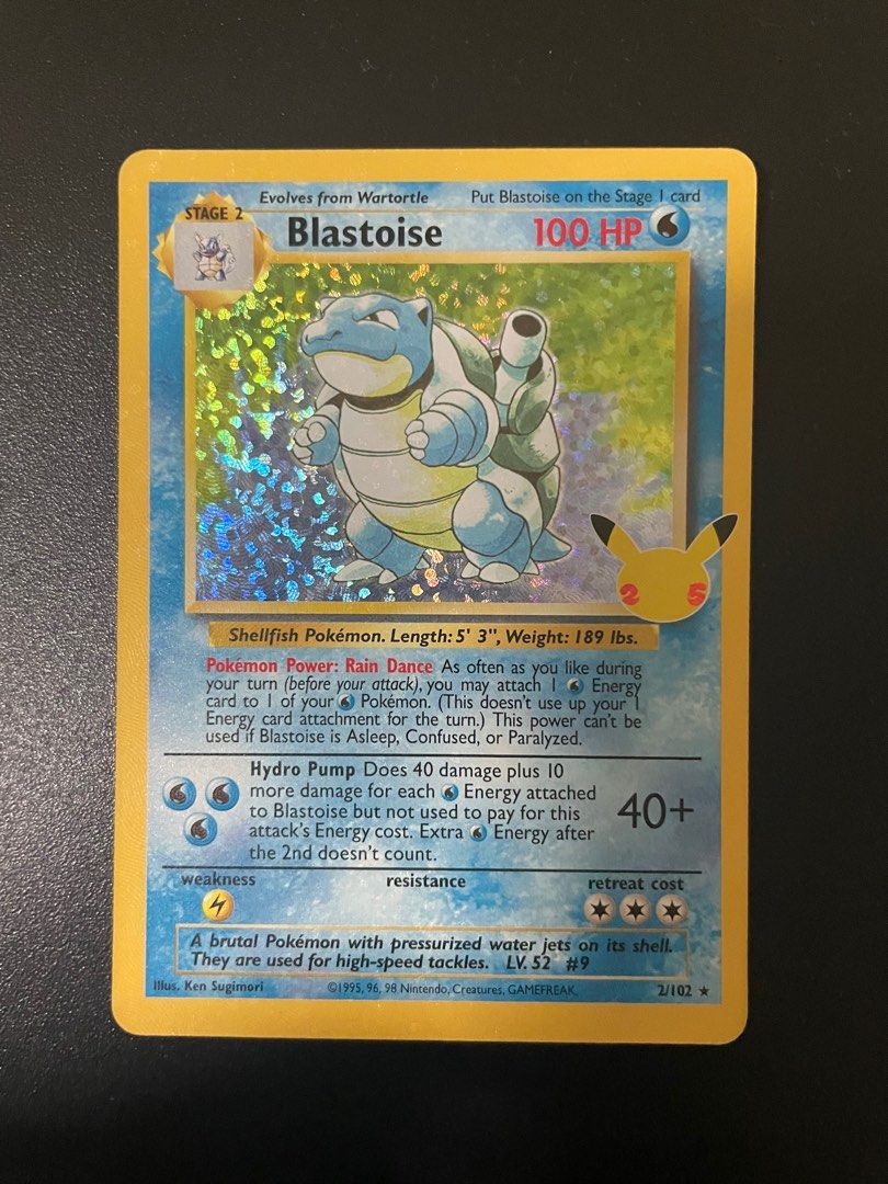 Pokemon TCG Blastoise - 2/102 - Holo Rare (Classic Collection) Celebrations  Classic Collection Pokemon card, Hobbies & Toys, Toys & Games on Carousell