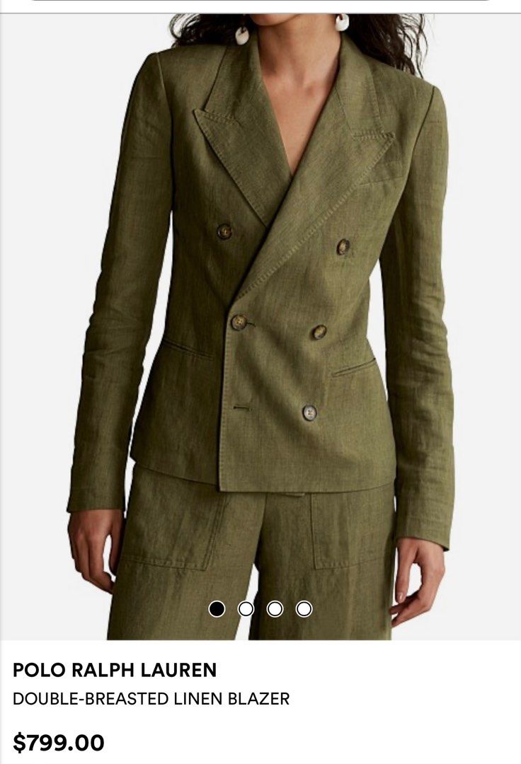 Ralph lauren double best sale breasted