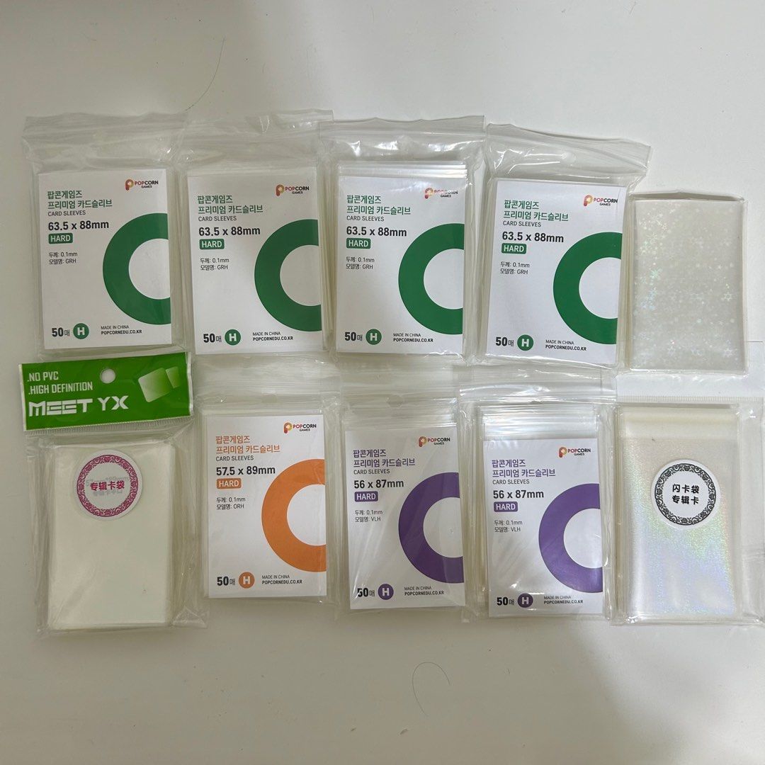 poker card sleeves POPCORN GAMES] Photo Card Sleeves (50ea) – Kpop Rush Shop