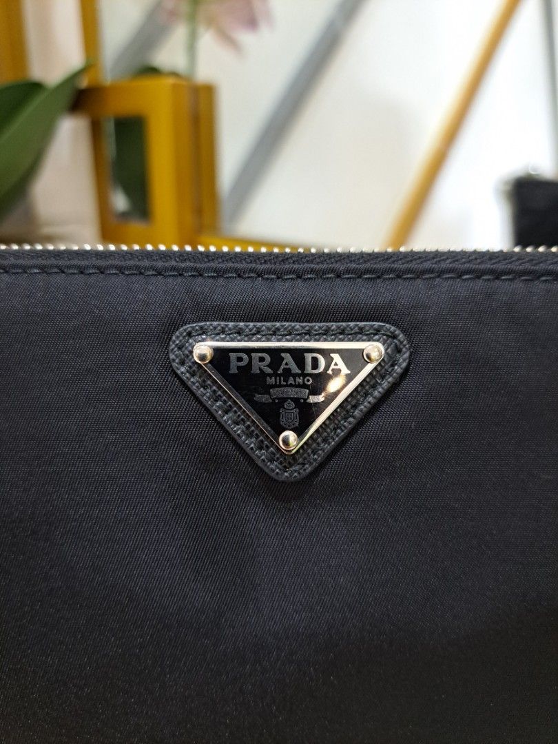 Prada Black Tessuti Nylon Clutch