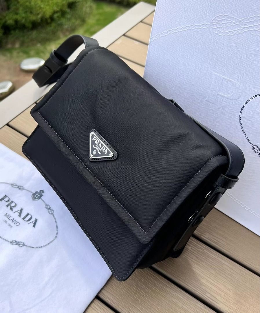 PRADA Cini Re-Nvlon messenger bag, Luxury, Bags & Wallets on Carousell