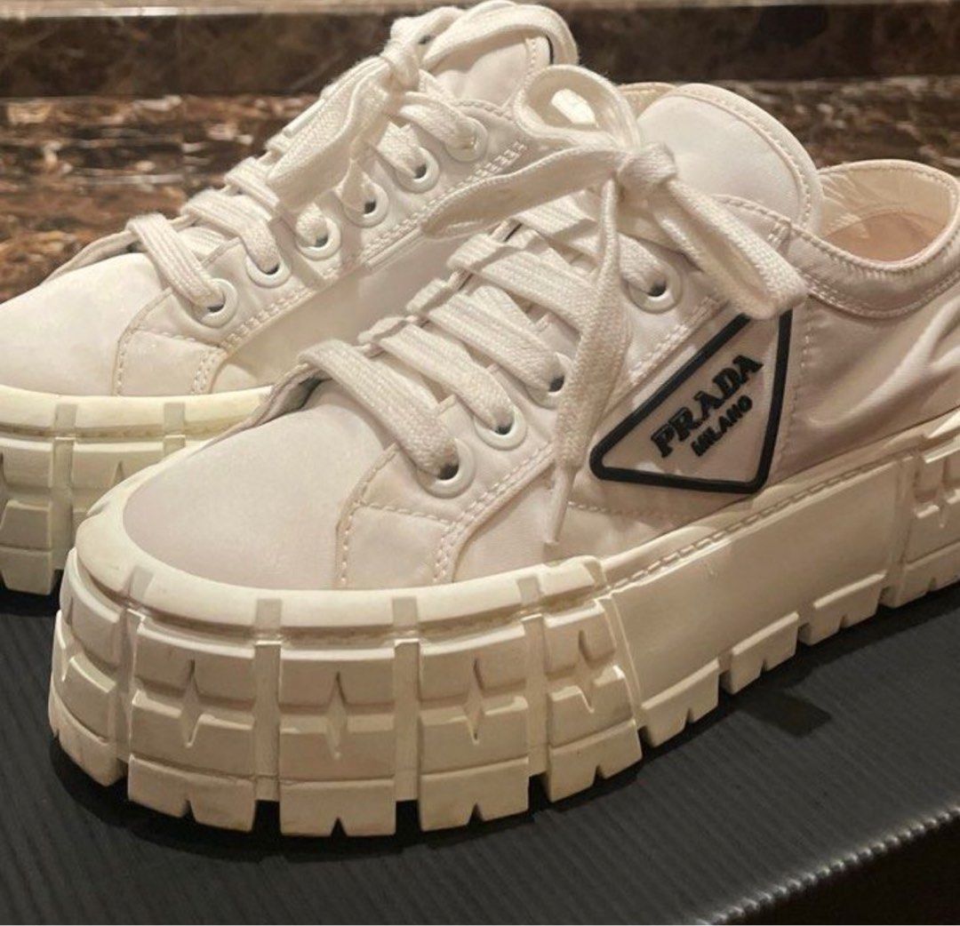 Prada Double Wheel nylon gabardine sneakers Luxury Sneakers