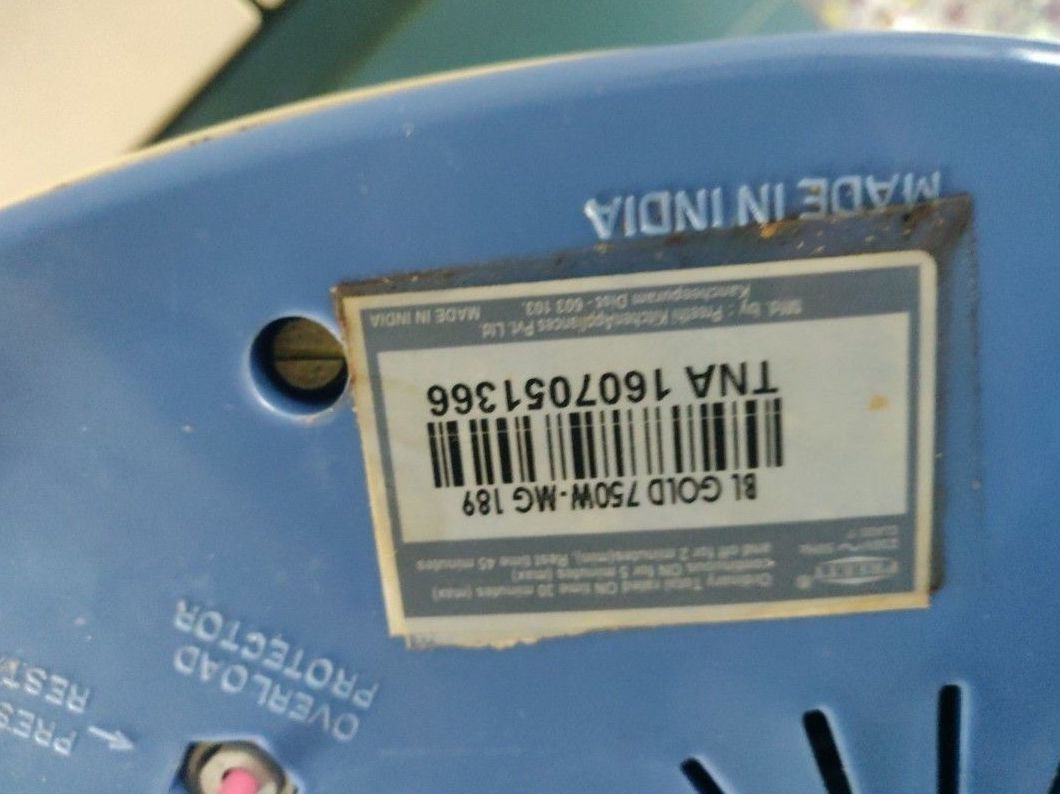 Preett Gold Blue Leaf Mixer 750W 3 jars Made in India Vegetarian