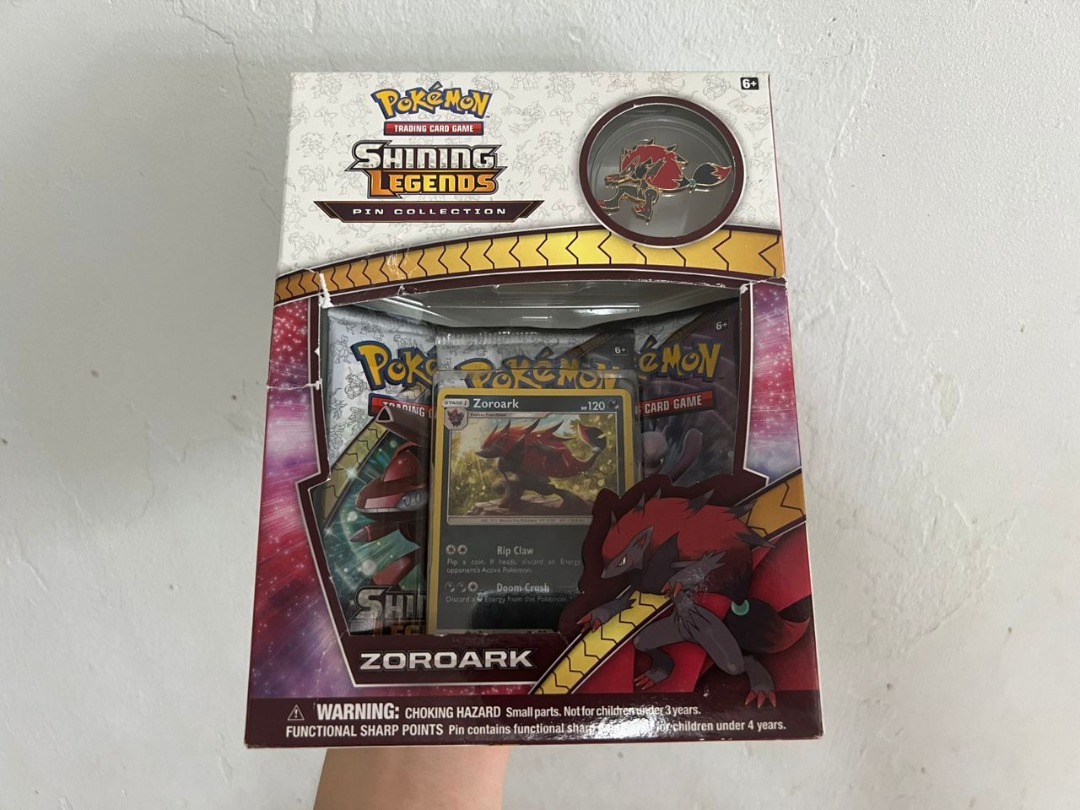 PTCG Shining Legend Zoroark Pin Collection, Hobbies & Toys, Toys