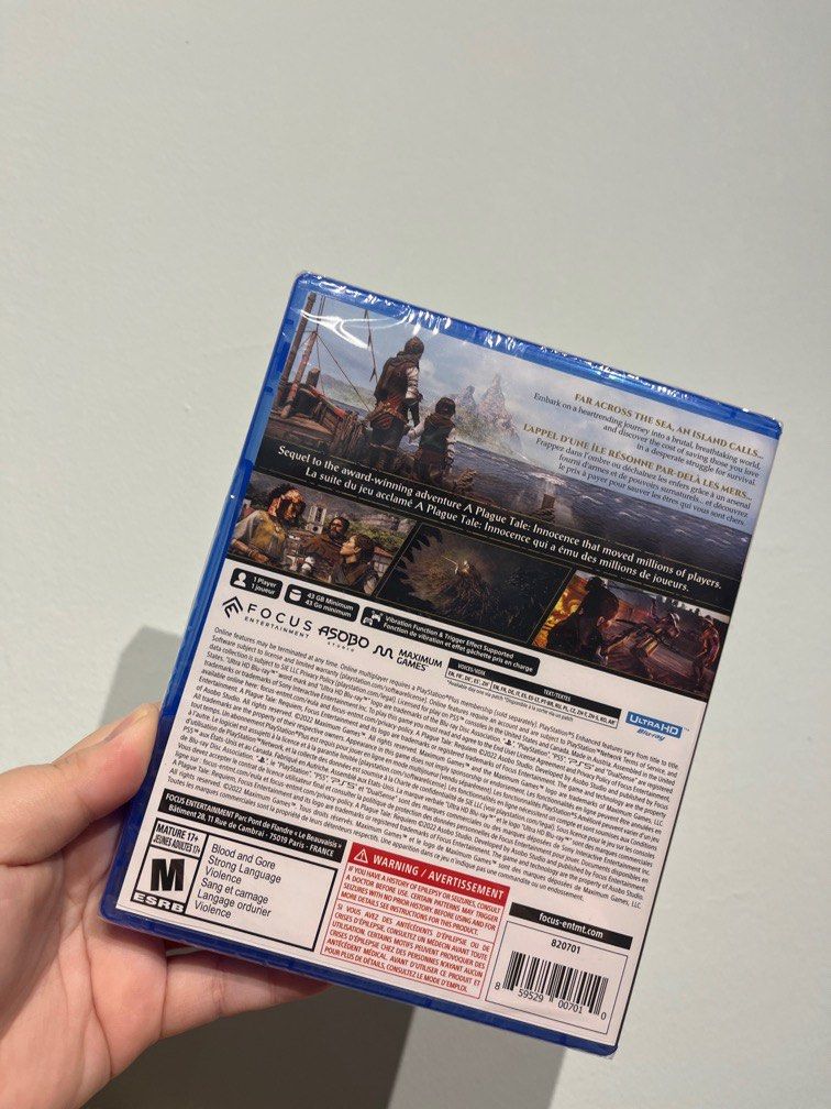 BNIB A Plague Tale Requiem PS5 Game, Video Gaming, Video Games, PlayStation  on Carousell