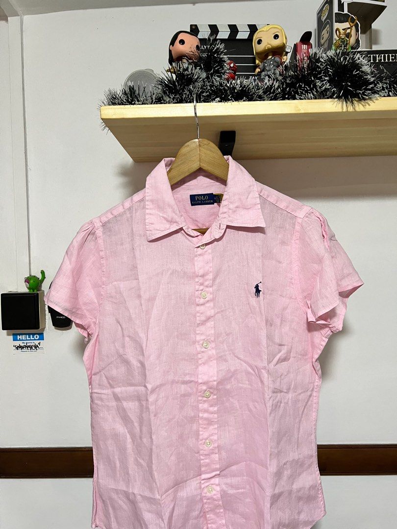 Ralph lauren linen short sleeve shirt online