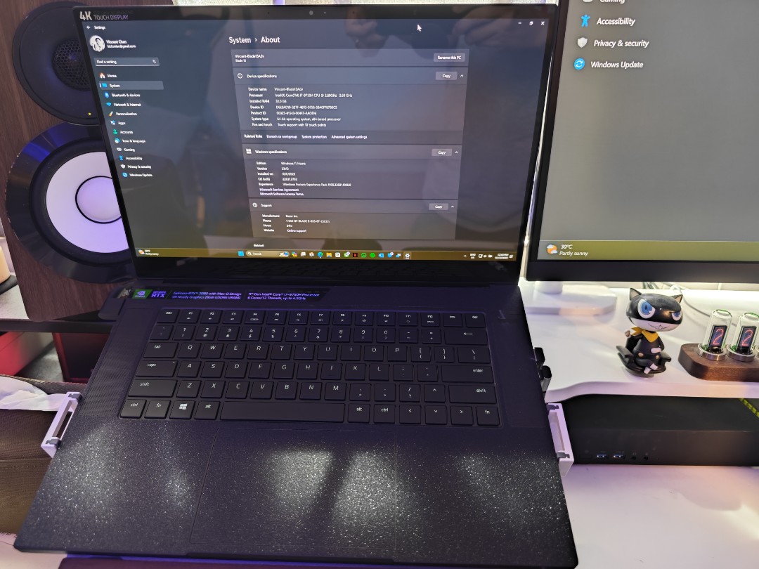 Razer Blade 15 Advanced 4K OLED RTX2080 32GB, Computers & Tech