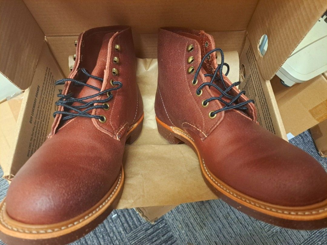 Red Wing Blacksmith Bordeaux Spitfire leather Men s Fashion