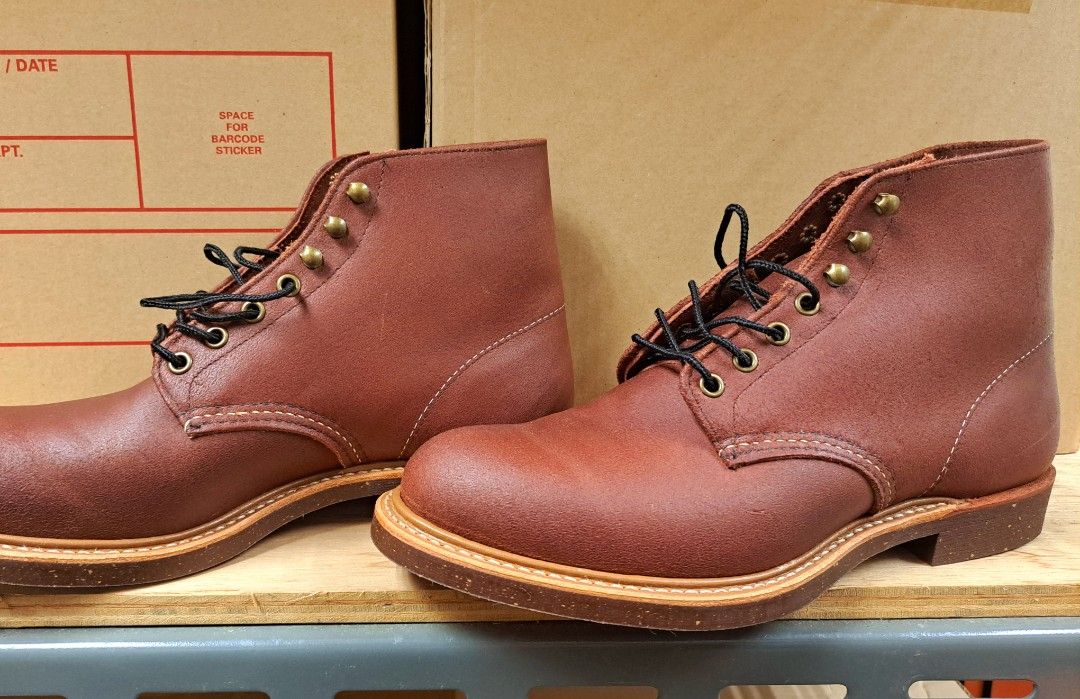 Red Wing Blacksmith Bordeaux Spitfire leather Men s Fashion