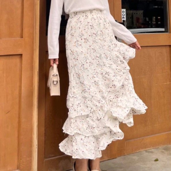 Midi sales rok ruffle