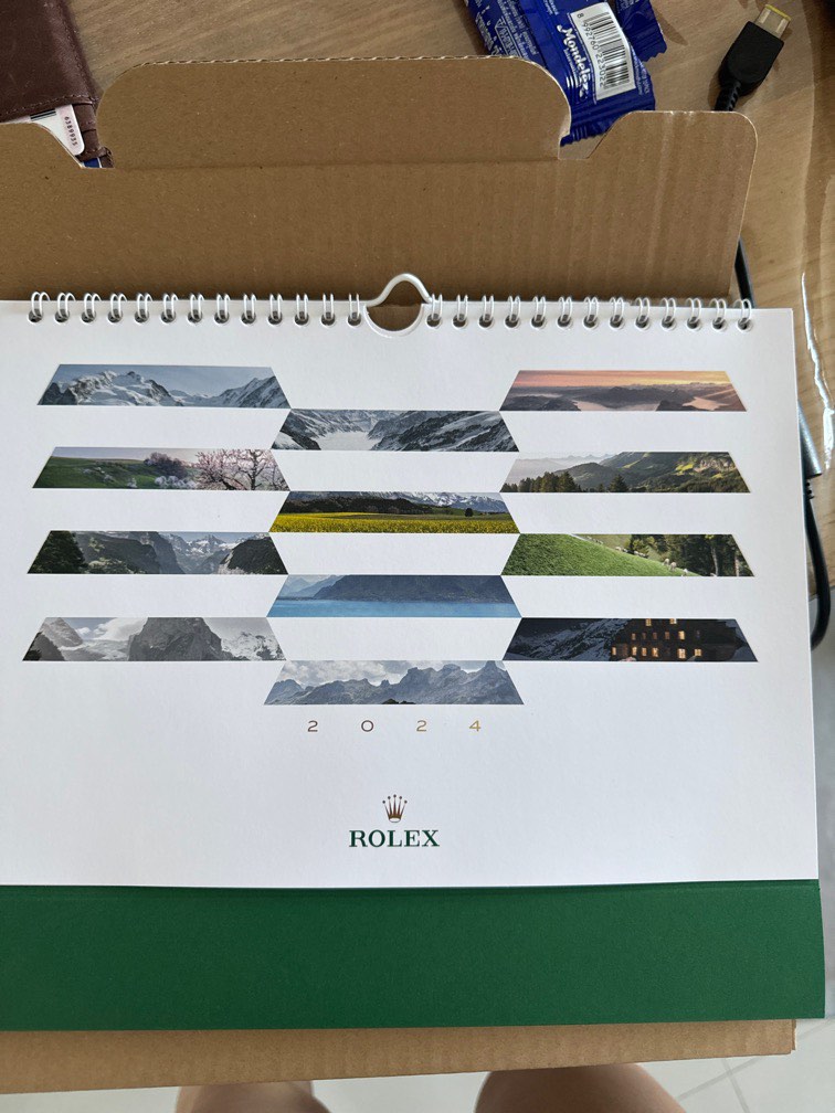 Rolex 2024 calendar, Hobbies & Toys, Stationery & Craft, Craft Supplies