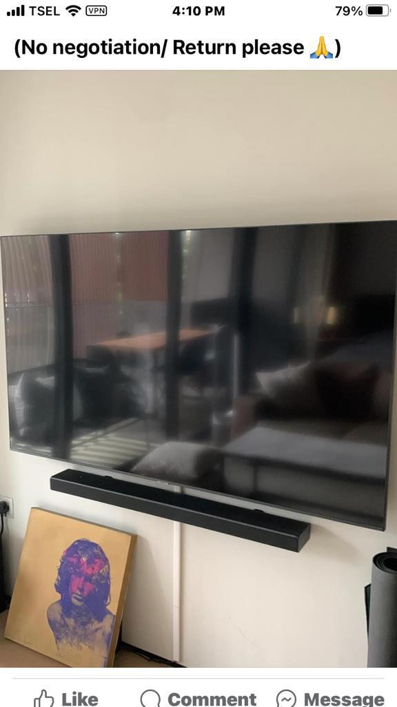 Samsung TV 65 inch + sound bar, TV & Home Appliances, TV