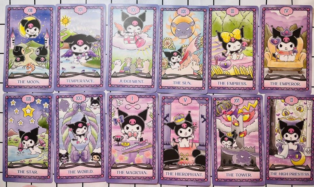 [SANRIO JAPAN] SANRIO CHARACTERS KUROMI LUNA'S TAROT CARDS 78 CARD PACK