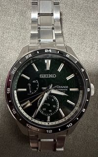 Seiko Presage Sharp Edge GMT Watch (Green Dial)