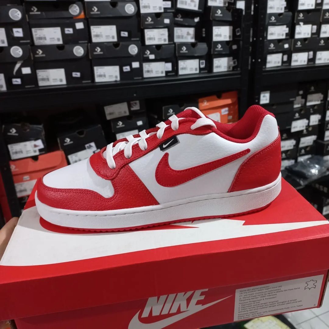 Sepatu Sneakers Nike Ebernon Low Prem AQ1774 101 Original, Fesyen Pria