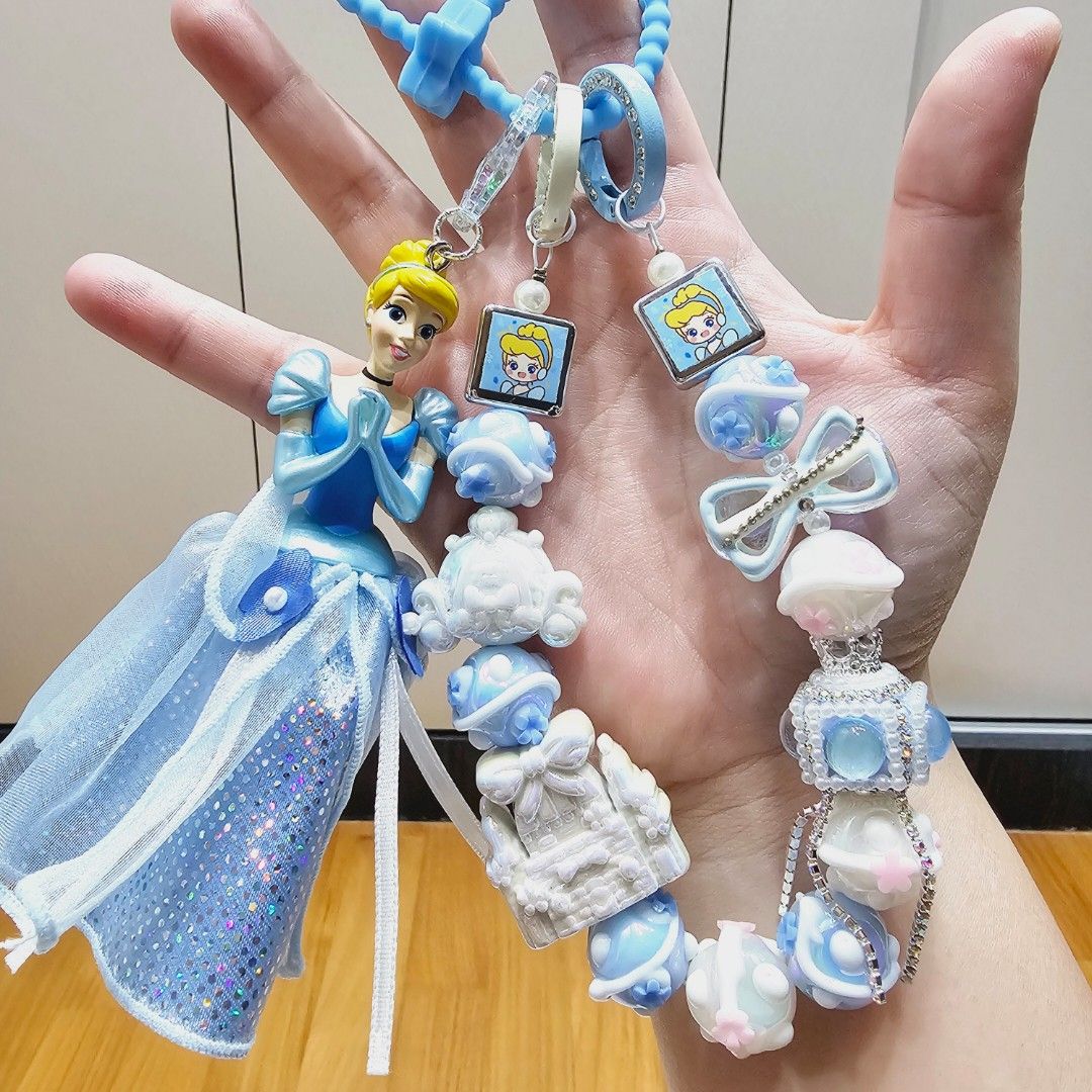 SG Ready Stock Cinderalla Phone Strap Bag Charm Bag Strap