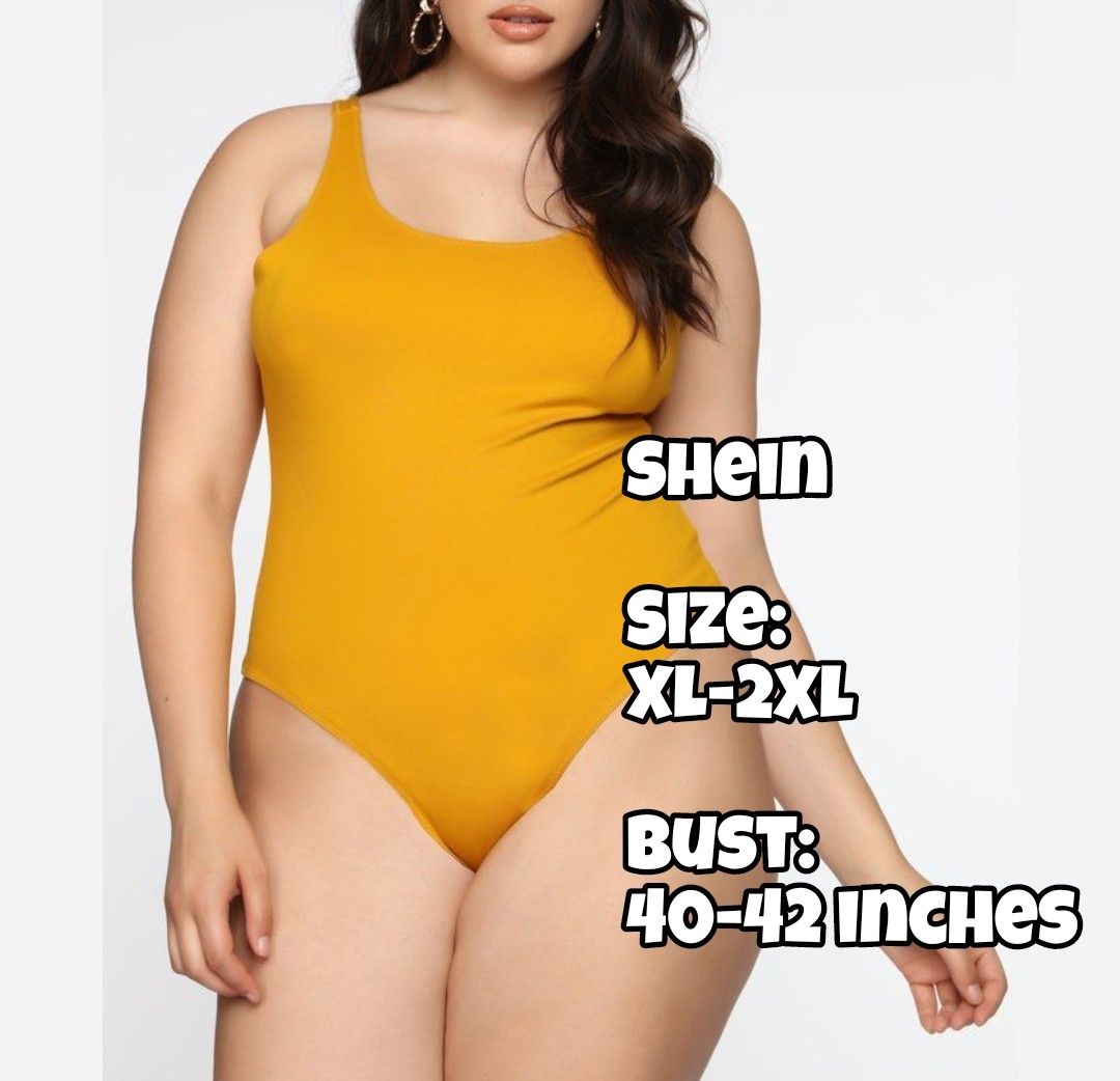 Yellow swimsuits plus size on sale