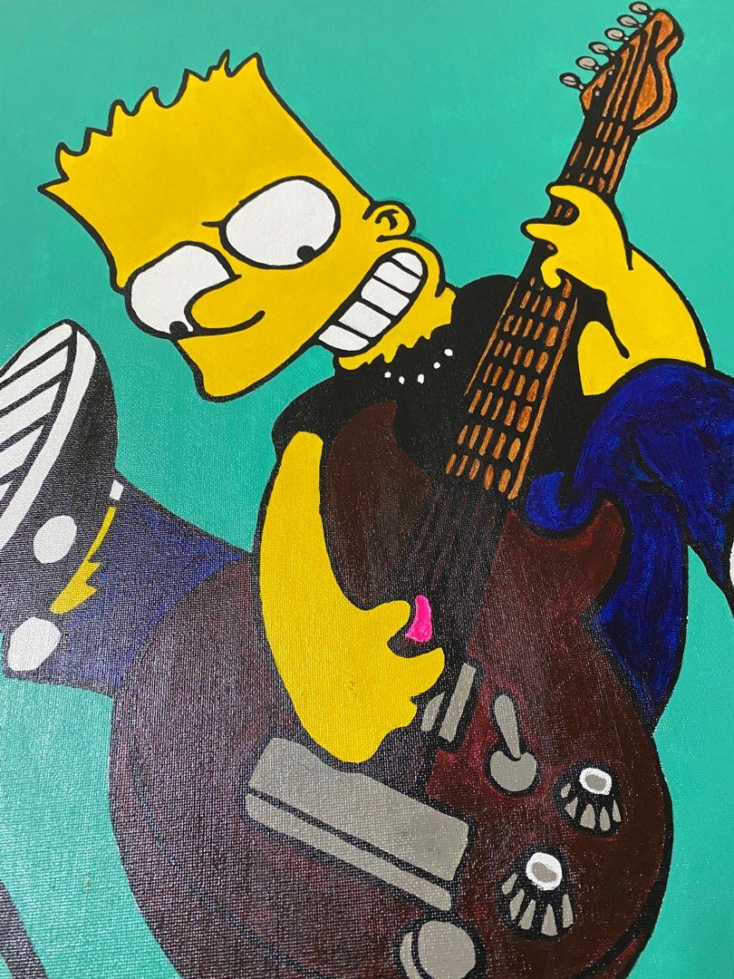 Artwork (Category: Art & Prints) located in Johor Bahru. Submitted by planbstore (Listing ID 1270801012, Image 3). Description: simson art painting on canvas 50x60 cm 💯 acrylic paint Gloss vanish protect the paint.
