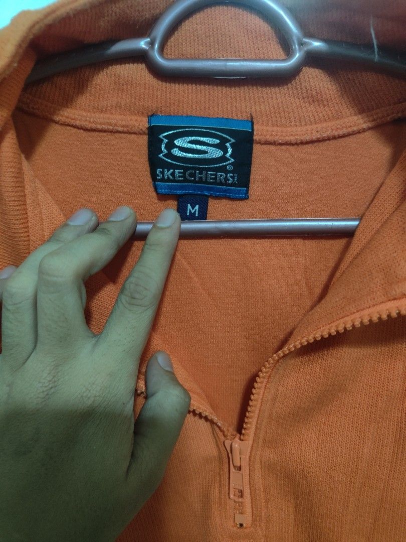 Skechers sweatshirts discount womens orange