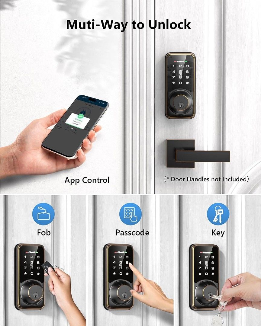 Keyless Entry Smart Lock - Touchscreen & Electronic Deadbolts, Digital  Home Door Locks