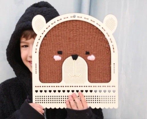 SOZO DIY Weaving Kit [Bear] for Kids and Beginners, Hobbies & Toys, Stationery & Craft, Handmade ...