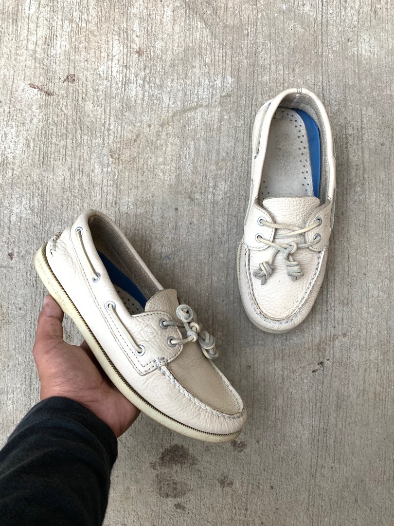 Sperry Top Sider Beige Size 8.5 M Men s Fashion Footwear