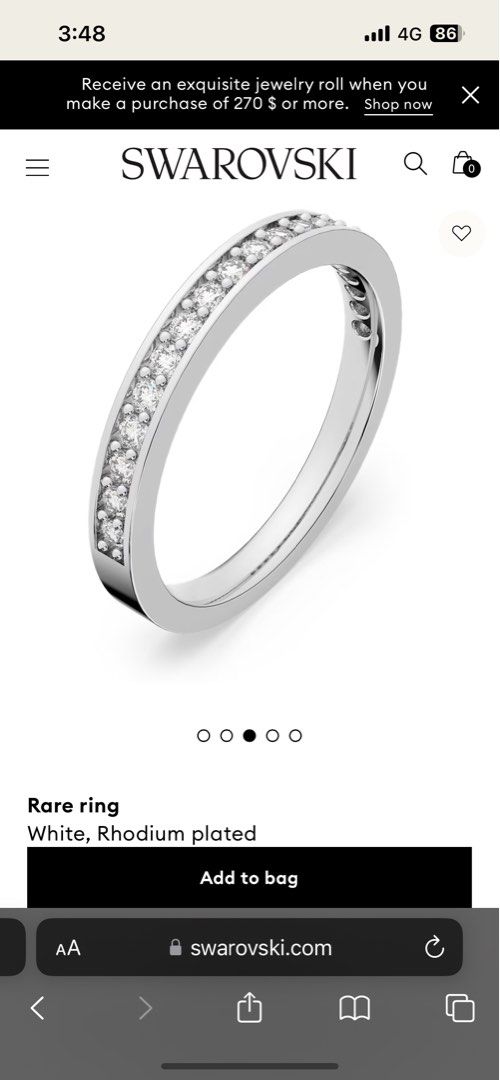 White diamond rhodium store