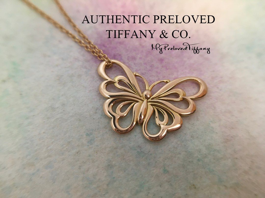 Gold butterfly hot sale charm necklace