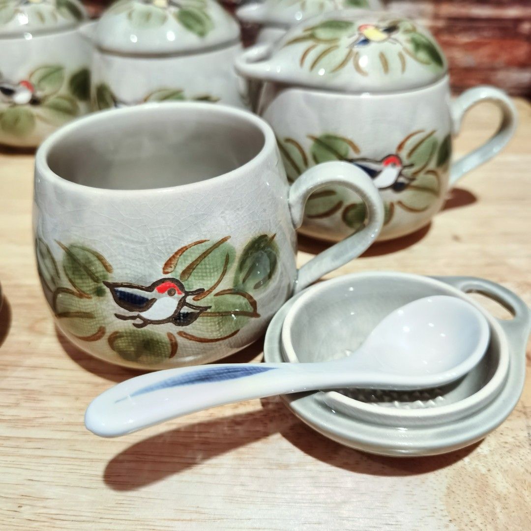 Tea Coffee Cups Set of 5 | Ceramic (Category: Dinnerware & Cutlery) located in Manila. Submitted by paperierome (Listing ID 1270771767, Image 2). Description: Brand New Tea cups set. Set of 5 each. P1490 only. Fragile. For pickup only, lalamove or grab. #dineware #ceramics #gifts #dining #cups #mugs.