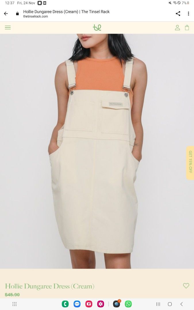 The tinsel rack dungaree overalls, Women's Fashion, Dresses & Sets