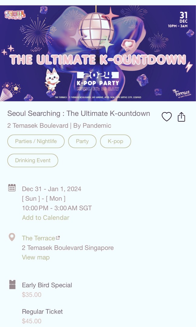 The Ultimate Kountdown 2024 KPop Party), Tickets & Vouchers