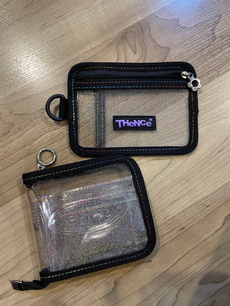 Clear glitter 2025 wallet