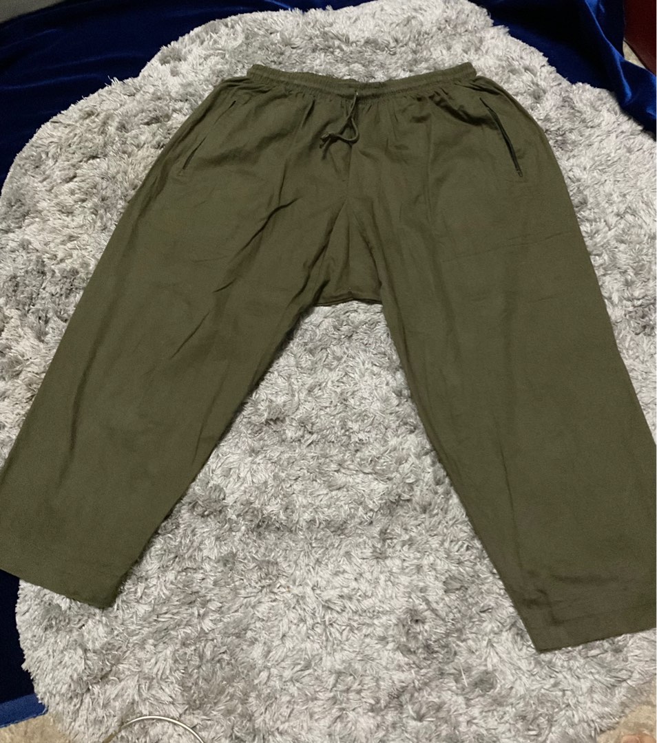 Green Three Quarter Pant