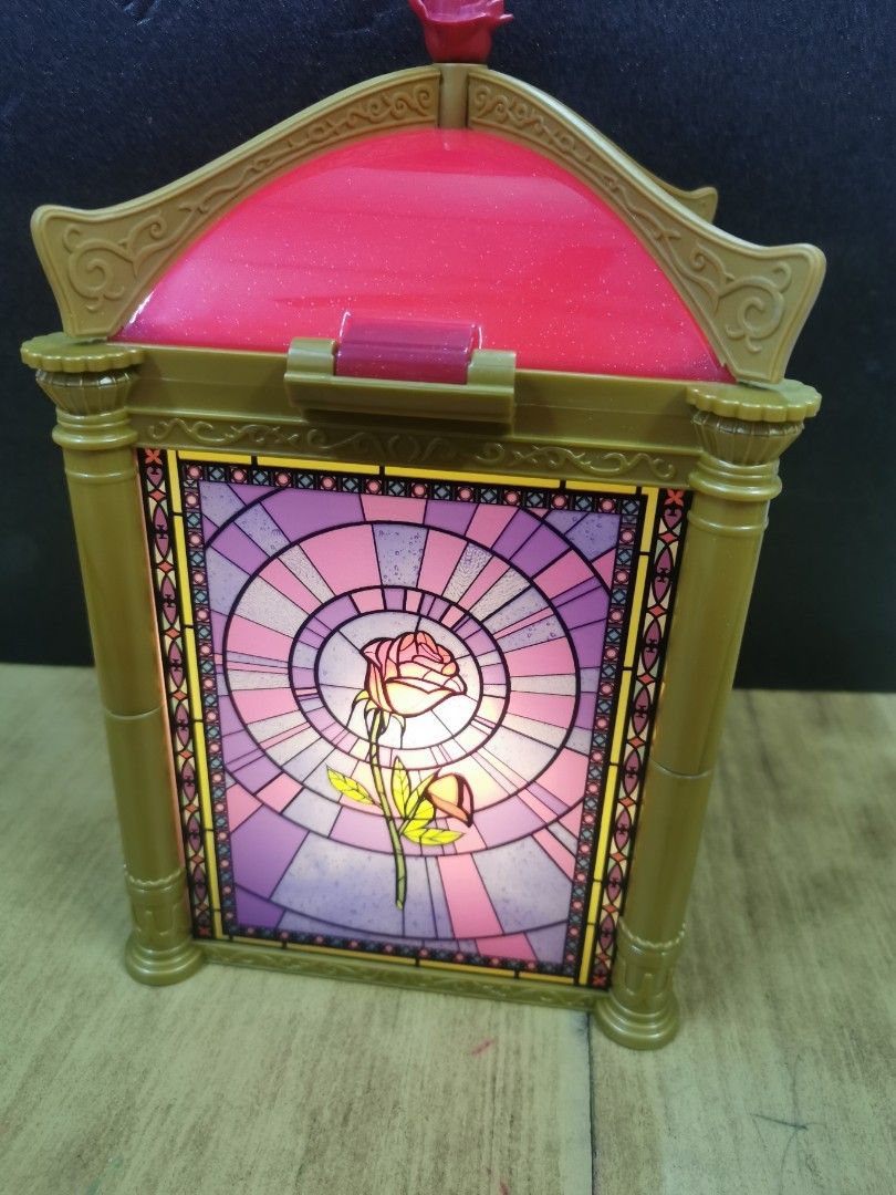 Tokyo Disney Popcorn Bucket Beauty and the Beast 2020 lighting Stained