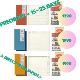 Traveler's Notebook 2024 Diary Refill Kits: Regular Size