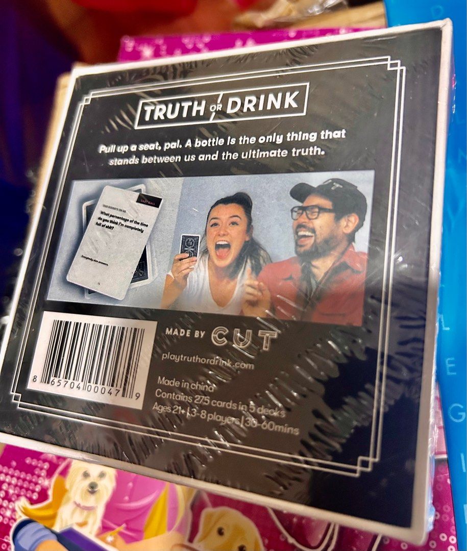 Truth or Drink (card game) (Category: Board Games & Puzzles) located in Manila. Submitted by cozzyessentialshopph (Listing ID 1270811252, Image 3). Description: 📍 Loc: Ipil Bambang Manila 📍 MOP: GCash, PayMaya, BDO, PNB, BPI 📍 MOD: all SF and booking courier service are c/o by the buyer Option: pick up at the location mentioned 👆 Thank you for your support ❤️ @CO-zzyessentials Shop PH @CO-zZeEssentials OS Ph .