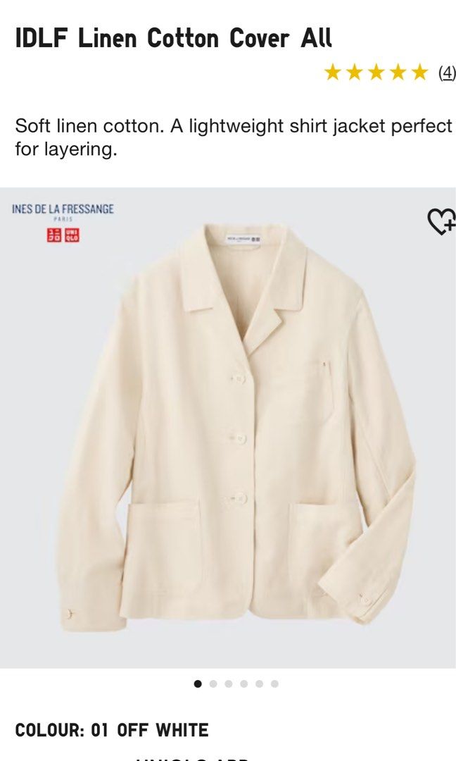 Uniqlo hotsell linen jacket