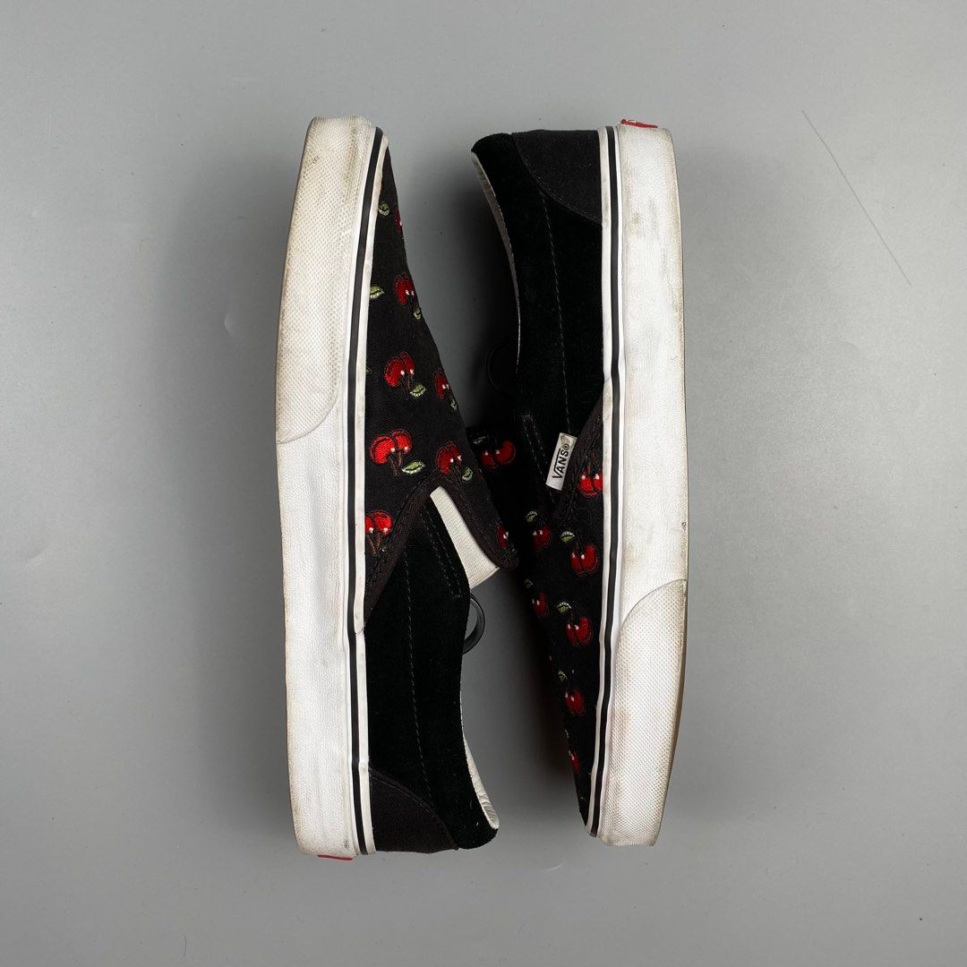 Vans Cherry Slip On Men s Fashion Footwear Sneakers on Carousell