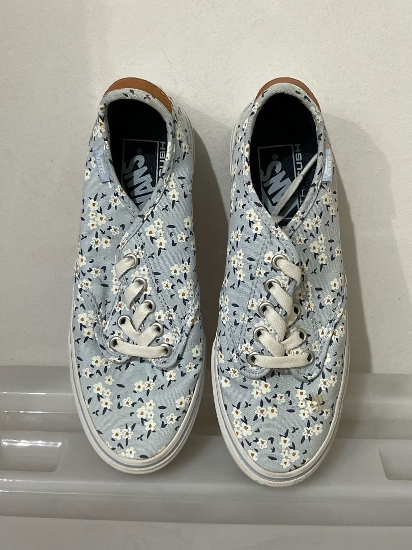 Blue daisy vans on sale